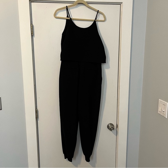 Theory Black Wrap Style Sleeveless Jogger Jumpsuit women’s size 4 cocktail Odila - Picture 8 of 10